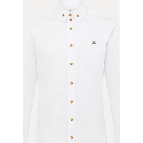 Vivienne Westwood Two Button Krall Shirt Compact Poplin - White