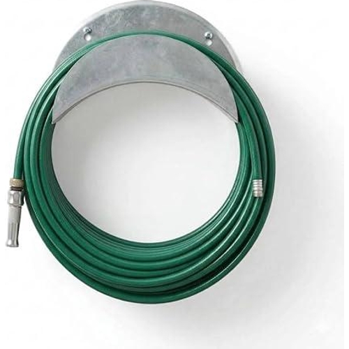 Heavy Duty Wall Mounted Garden Hose Pipe Holder - URBNLIVING - Silver