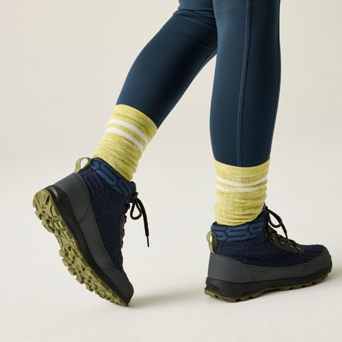Regatta Orla Kiely Printed Outdoor Hiking Boots - Navy Blue