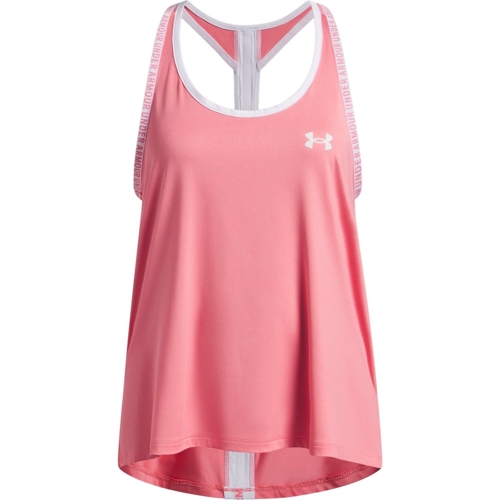 Under Armour Knockout Tank Top - Pink/White - S