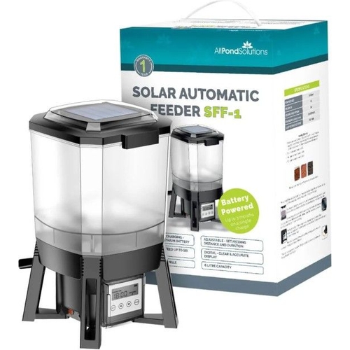 Solar Powered Automatic Pond Fish Food Feeder - All Pond Solutions