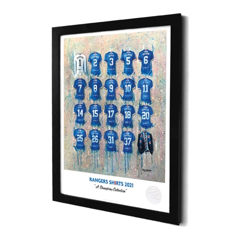 A3 Framed Special Football Team Prints - Terry Kneeshaw - Multicolor
