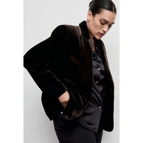 Mango Brown Jacket - Size: XXL