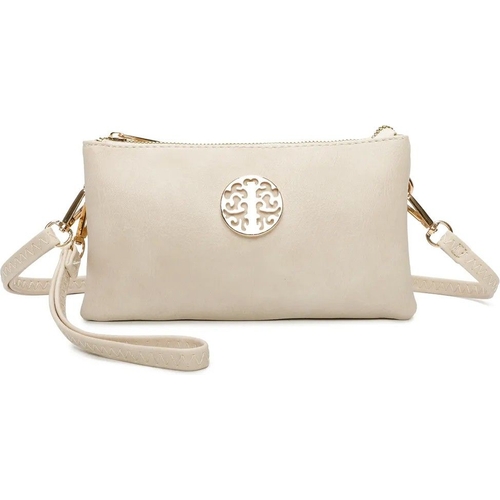Iconic Grace Mini Size Dual Compartment Crossbody Bag - Off-White
