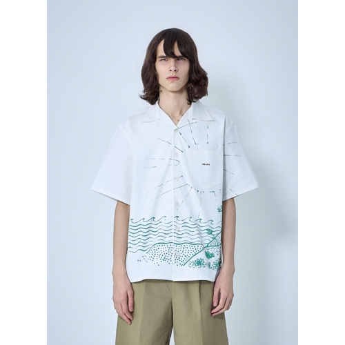 Prada Oversized Shirt - Green - L