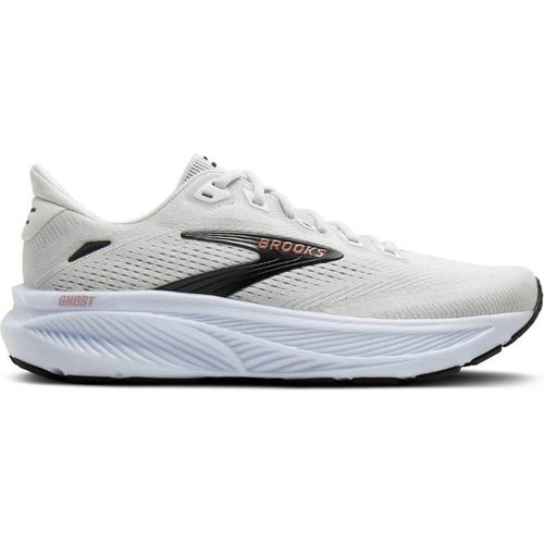 Brooks Ghost 18 Trainers - White Black - UK 10.5