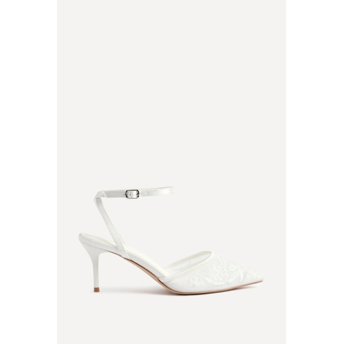 Serenade Bridal Court Heels - Ivory Satin