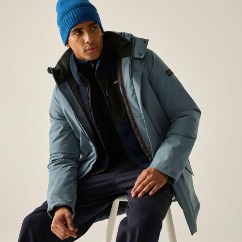 Regatta Waterproof Hooded Roan Insulated Jacket - Grey - L