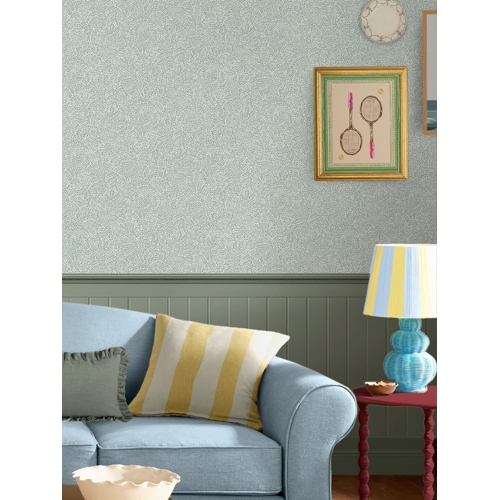 Joules Willow Leaf Wallpaper - Floral - Blue