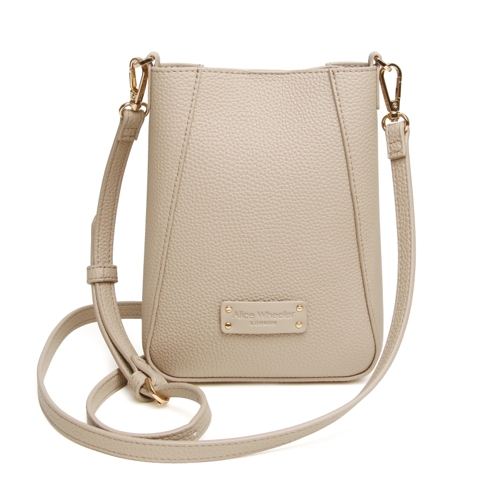 Kensington Phone Crossbody Bag - ALICE WHEELER LONDON - Stone