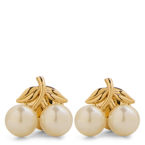 Coach Pearl Cherry Stud Earrings - Gold