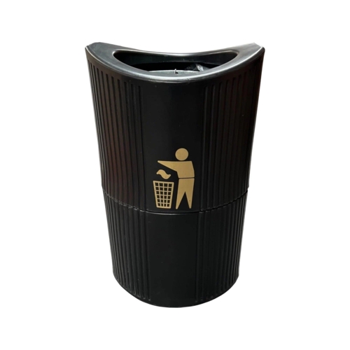 Outdoor Sack Holder Bin - Black