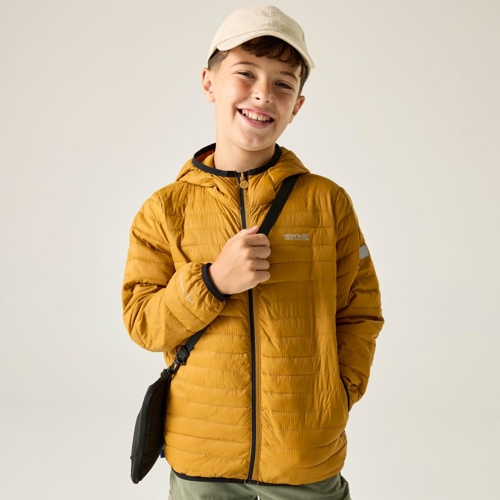Regatta Junior Hooded Hillpack Jacket - Brown - Size: 5-6