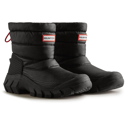 Hunter Intrepid Short Snow Boots - Black - 8