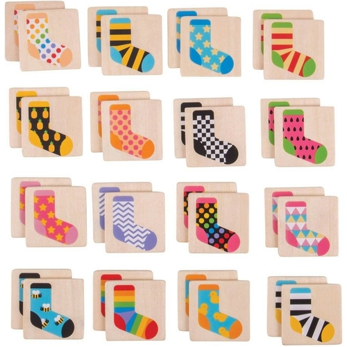 Sock Memory Game - Multicolor - Bigjigs Toys