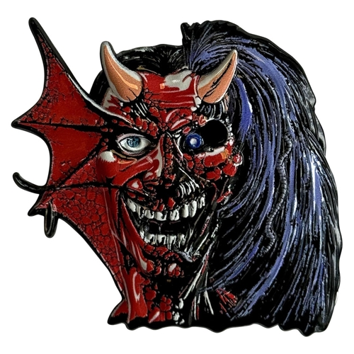 Iron Maiden Purgatory Eddie Pin Badge - Paradiso Clothing