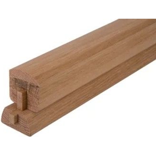Blueprint Joinery Curved Oak Handrail and Base Rail Set - Brown