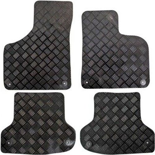 Actiasmat Audi A3 2003-2012 Rubber Car Mats - Black - 4pc Set