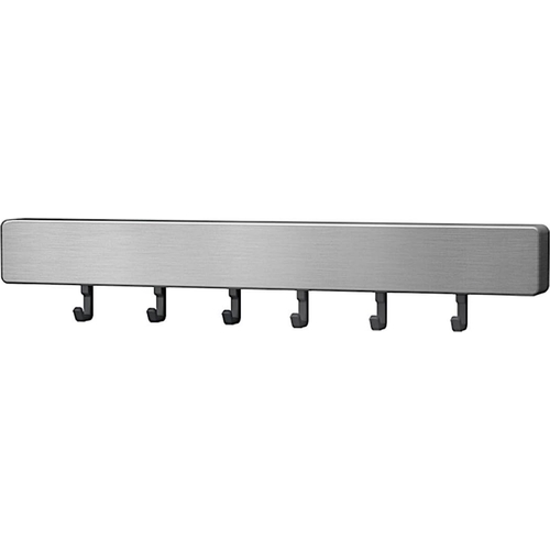 Metaltex Magnetic Bar With Hooks - Silver