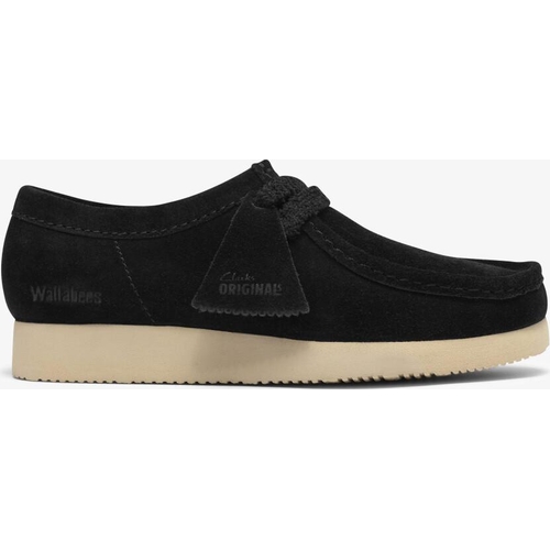 Clarks Originals Wallabee Lite Low Shoes - Black - 6