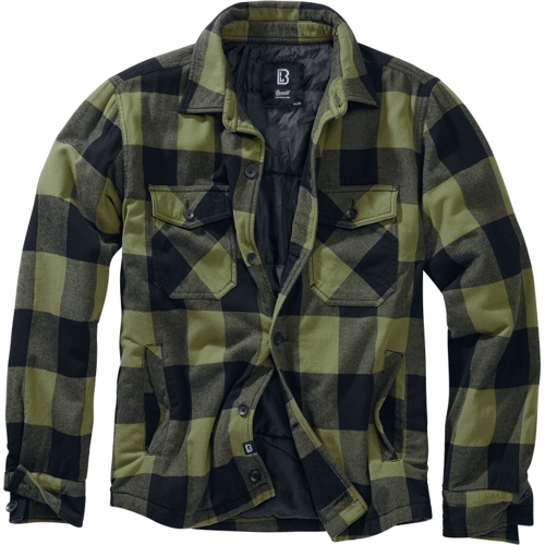 Brandit Lumber Jacket - Black - Plaid