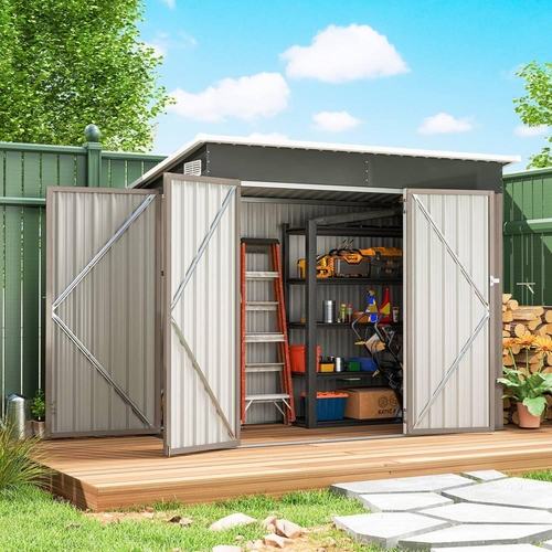 Outsunny Outdoor Storage Shed - Grey