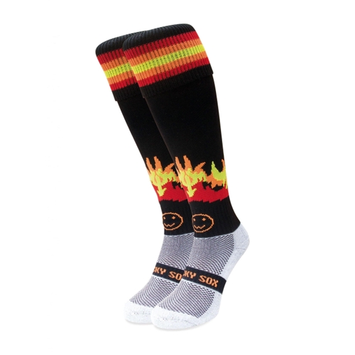 Wackysox Hellraiser Knee Length Sports Socks - Red - L
