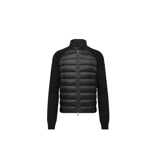 Moncler Padded Zip-up Cardigan - Black - Regular - L
