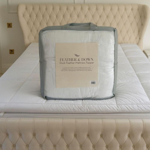 MHG Living Duck Feather Mattress Topper - White