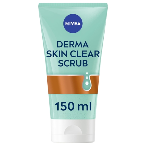 NIVEA Derma Skin Clear Anti-Blemish Face Scrub - Salicylic Acid, Niacinamide, 150ml