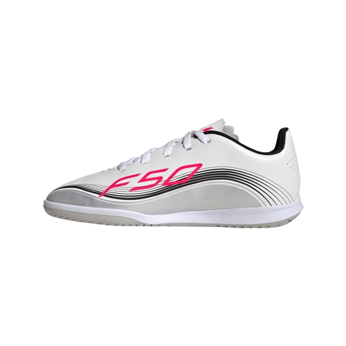 adidas F50 Messi Club Indoor Football Boots - White - 1 UK Child