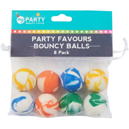 Pack of 8 Bouncy Ball Party Favours