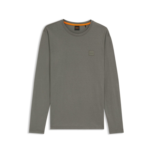 BOSS Tacks Long Sleeve T-Shirt - Grey, Green, L