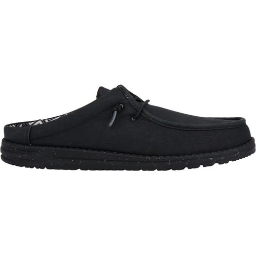 Wally Slip Stretch Canvas - HEYDUDE - Black