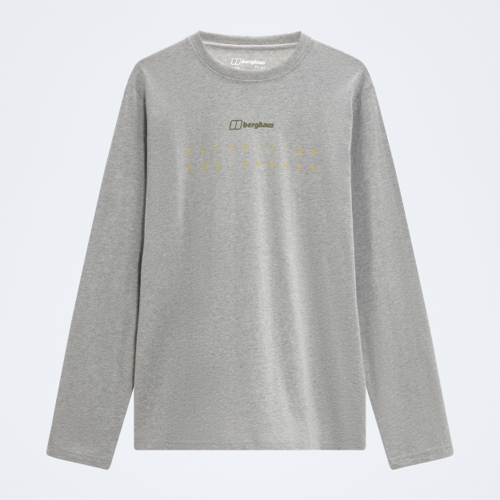 Berghaus Compass Essential Long Sleeve Tee - Grey - XL