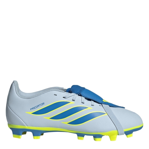 adidas Predator Fold-Over Tongue Club Firm Ground Football Boots - Blue/Yellow - Kids