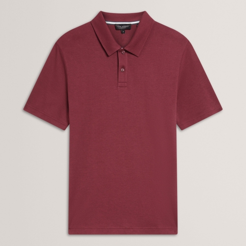Ted Baker Men's Short Sleeve Polo Shirt - Red - M