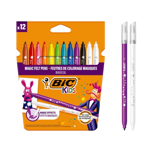 BIC Kids Magic Felt Pens - Pack of 12