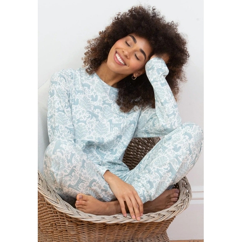 Muckleford Jersey Pyjamas - Kite - Green