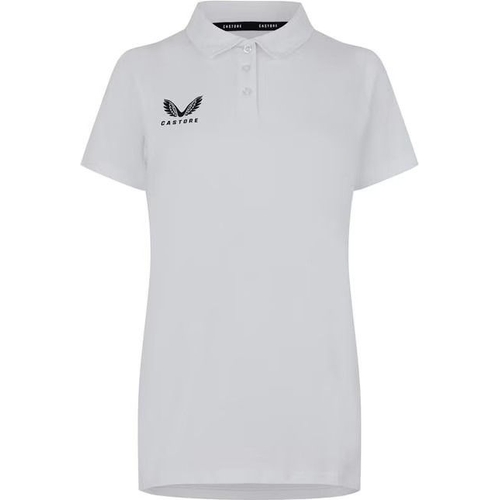 Castore Short Sleeve Polo - White - UK 8