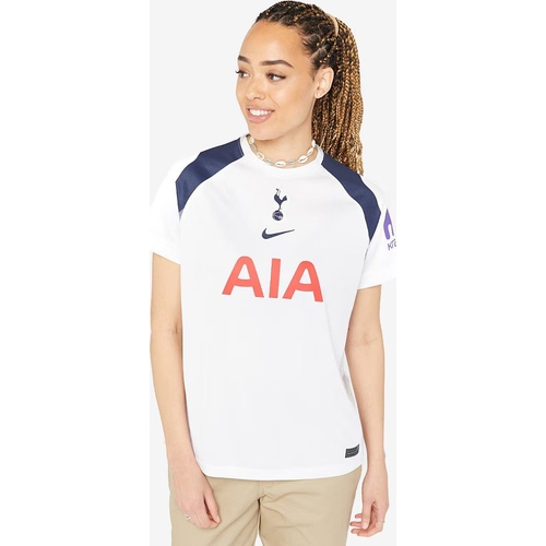 Nike Tottenham Hotspur 25 26 Womens Dri FIT Stadium Home Shirt - White - Blue - S