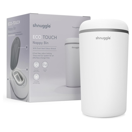Shnuggle Eco-Touch Nappy Bin - White