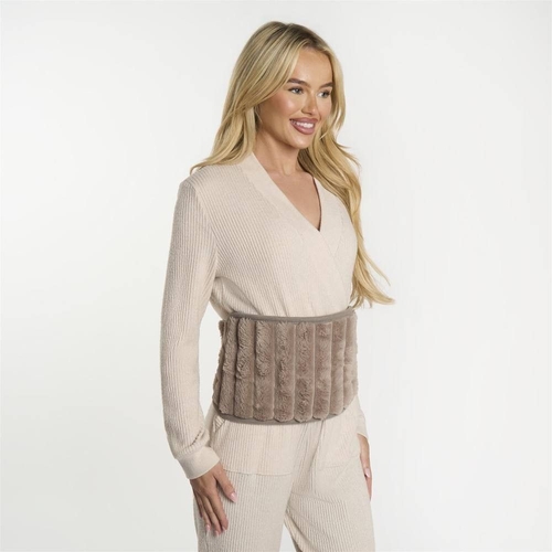 OHS Ribbed Fleece Hot Water Bottle Belt - Adjustable Heating Wrap