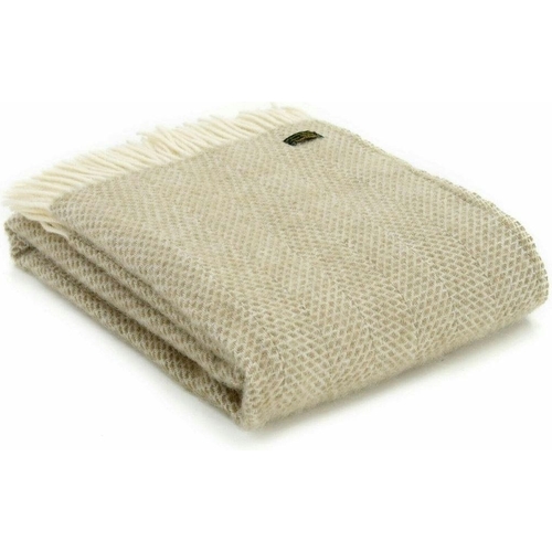 Tweedmill Textiles Beehive Throw - Beige