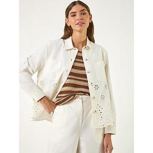Anglaise Cotton Lace Jacket - Roman - Cream