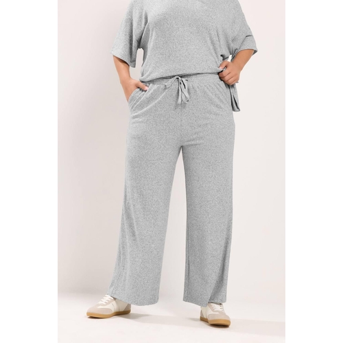 Yours Tie Waist Trousers - Grey - 12