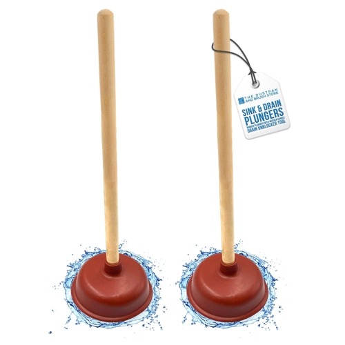 The Dustpan and Brush Store High Suction Toilet and Sink Plunger - Pack of 2