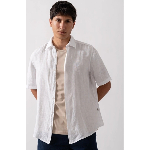 BOSS Orange Rash 2 Short Sleeve Shirt - White - 38