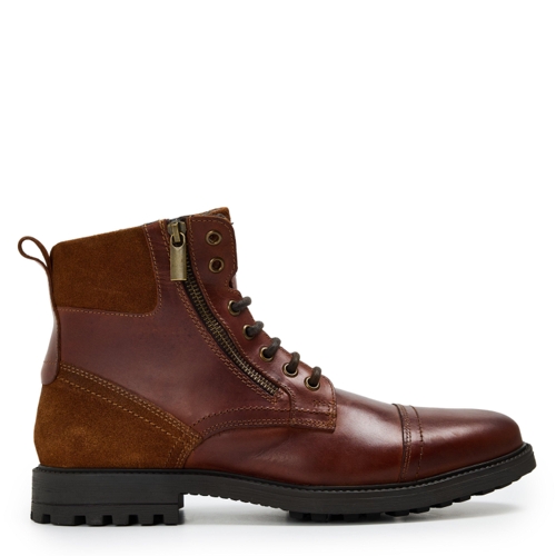 Dune London Biker Boots - Brown - UK 6