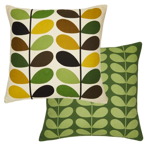 Orla Kiely Multi Stem Cushion - Green - Floral